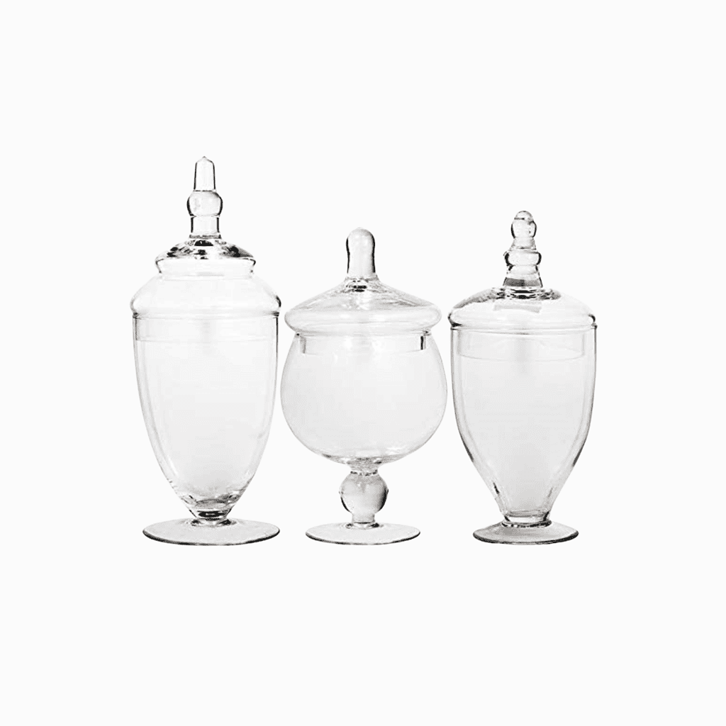 Home 15 Apothecary Jars with Lids