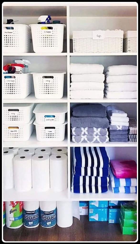 Bathroom Closet Organization Ideas