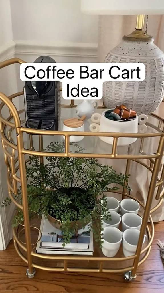 Coffee Bar Cart Idea