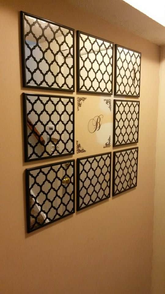 18 Clever Dollar Store Home Decor DIY Hacks You Need to Know About 8 DIY Dollar Tree Wall Art Mirror