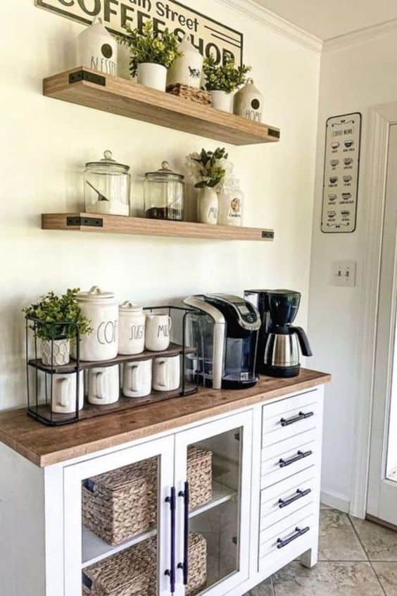 DIY coffee bar