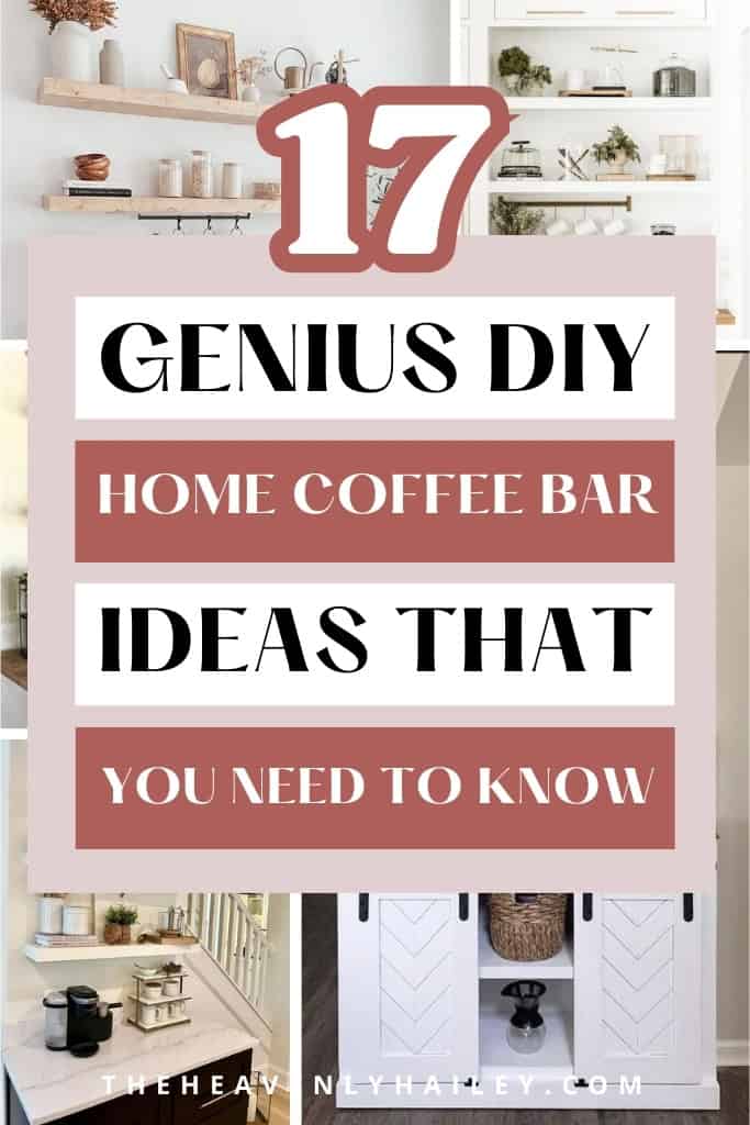 DIY home coffee bar ideas 1