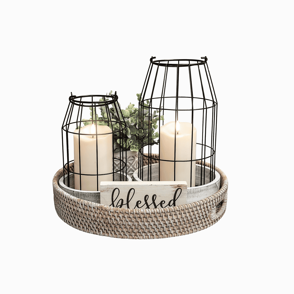 Home 18 Rustic Farmhouse Lantern Decor
