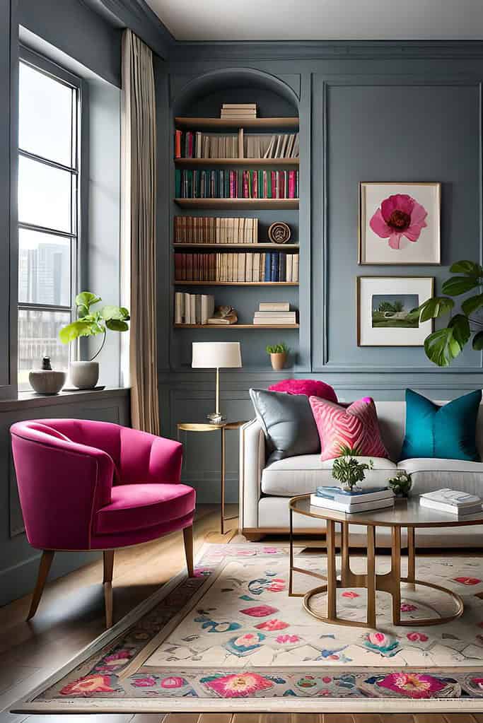 Small Colorful Apartment Living Room Ideas 1