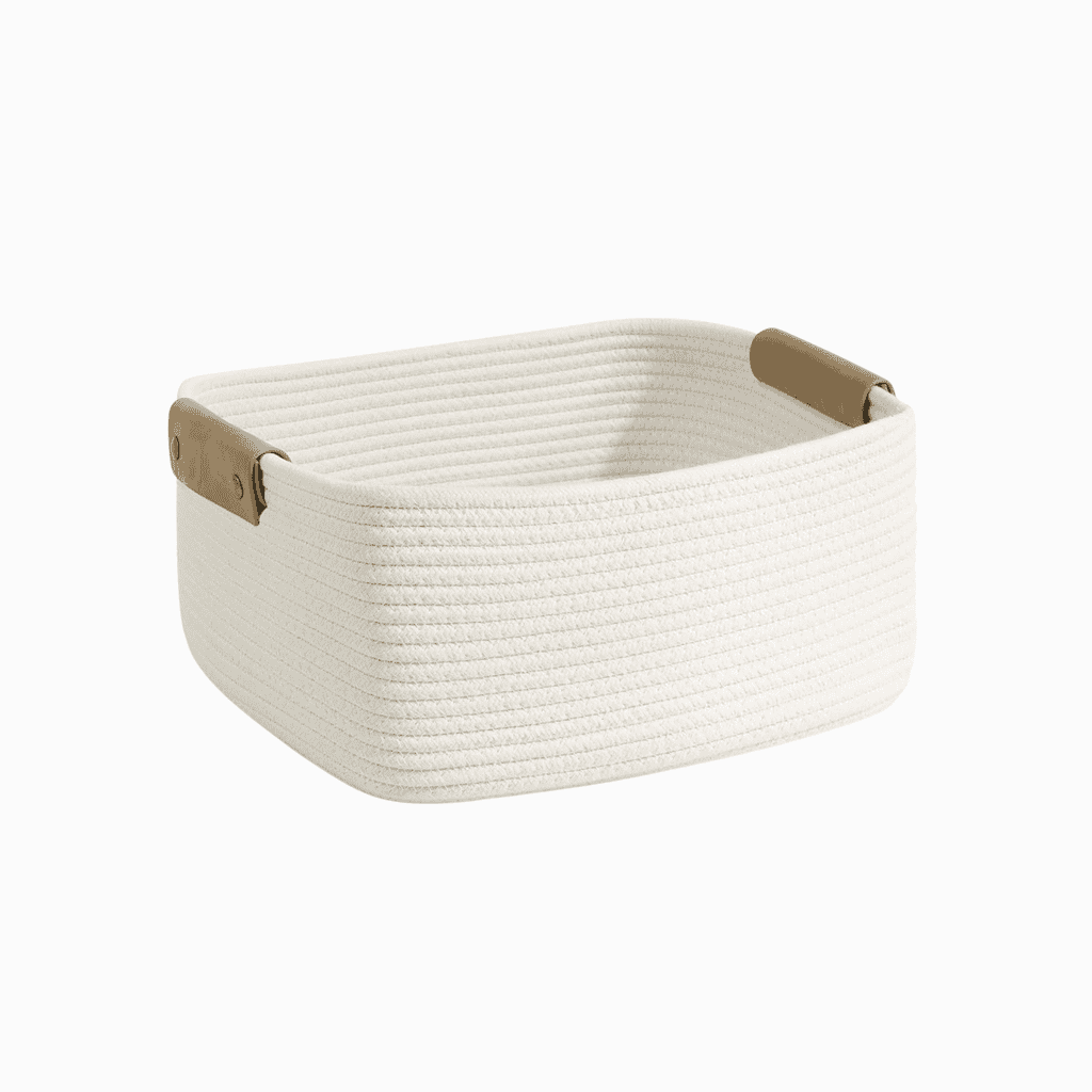 Home 21 White Woven Basket