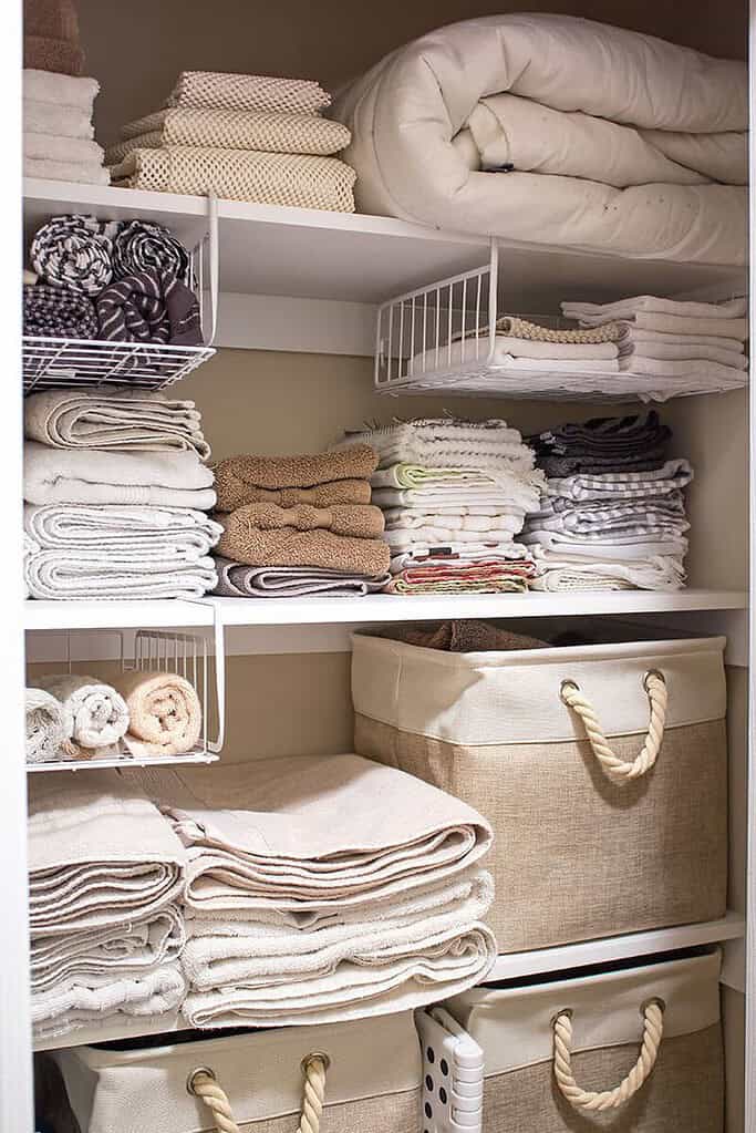bathroom closet storage