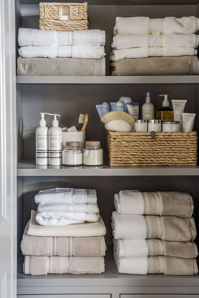 bathroom towel display ideas