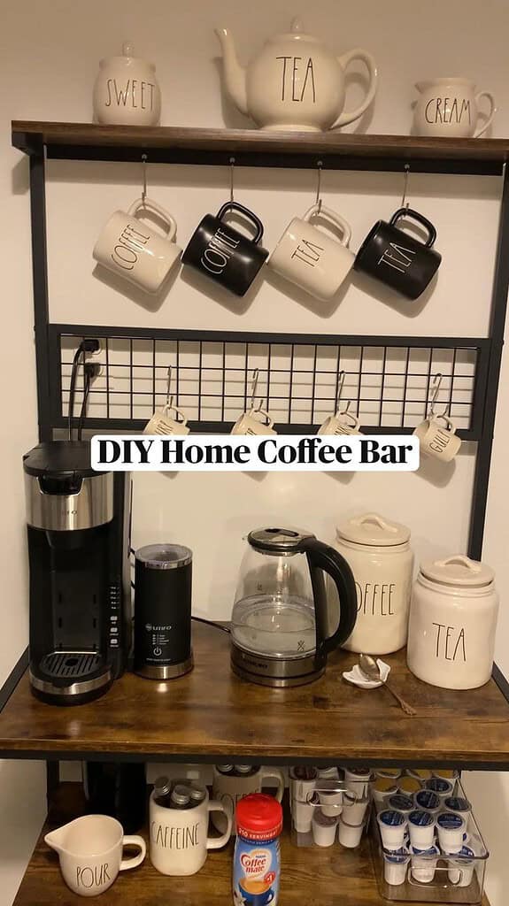 coffee bar Bakers Rack