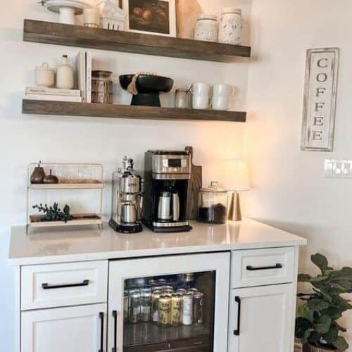 coffee bar storage cabinets