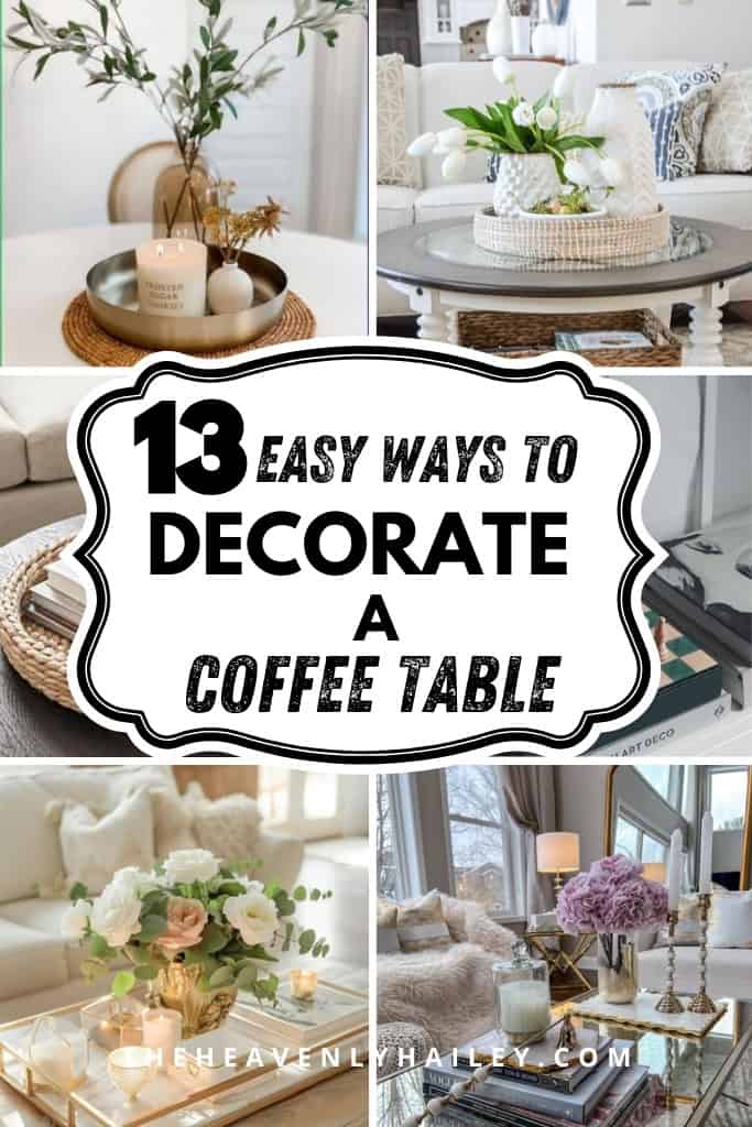 easy ways to decorate a coffee table