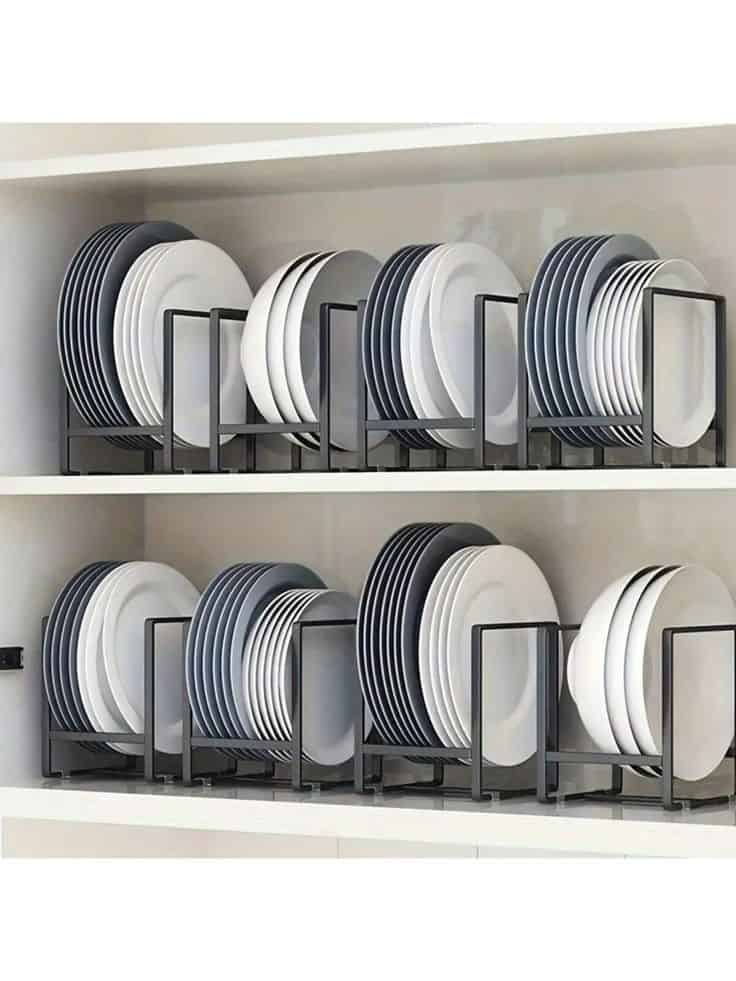 kitchen cabinet plate rack