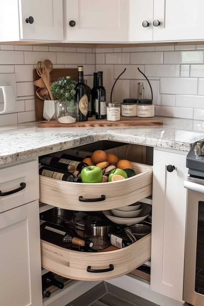 kitchen counter appliance organization