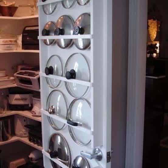 pot lid rack storage ideas