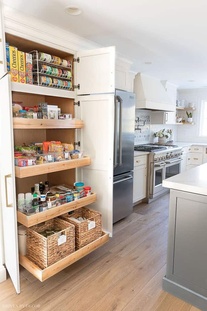 pull out shelves kitchen cabinet storage