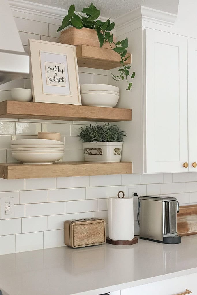 small Kitchen Floating Shelves Ideas