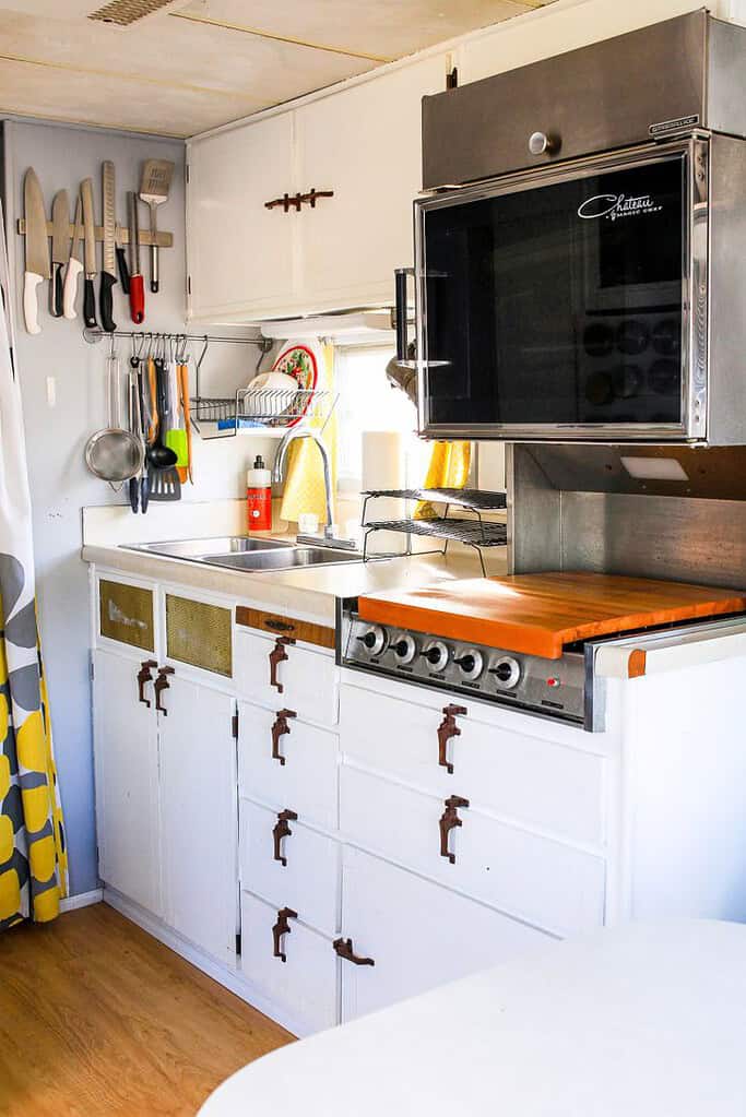 small apartment kitchen Stovetop Cutting Boards