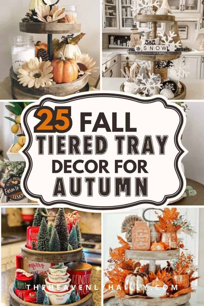 best fall tiered tray ideas