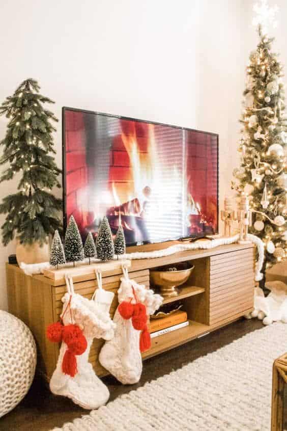 christmas TV stand