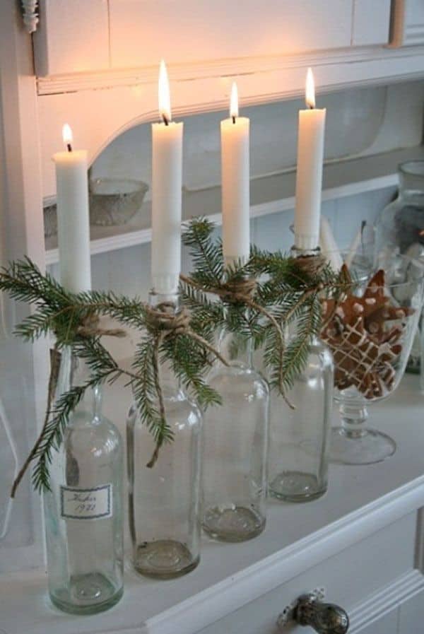 christmas decor candle holders