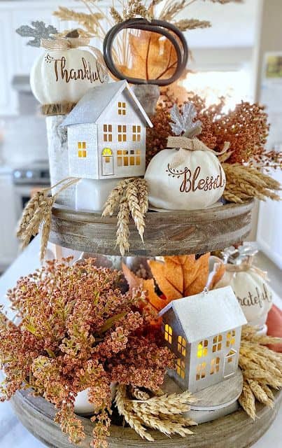 thanksgiving tiered tray