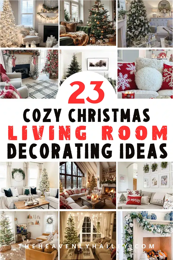 cozy Christmas living room decorating ideas