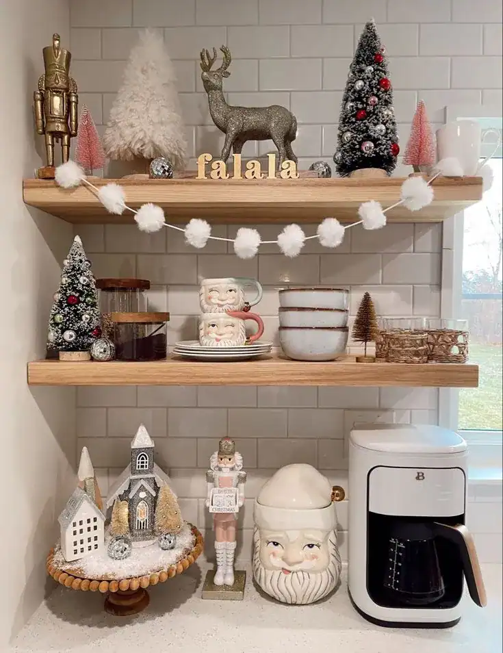 Christmas Wall Shelf Decor 