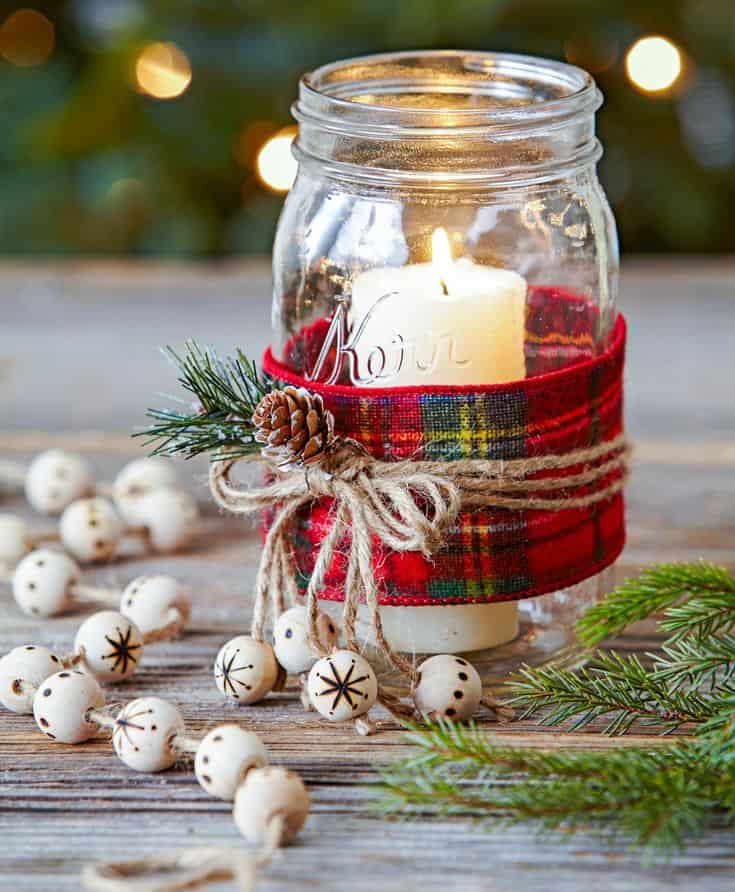 Christmas mason jars diy