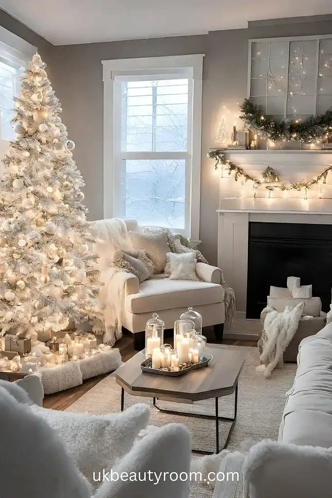 Elegant Christmas Living Room 