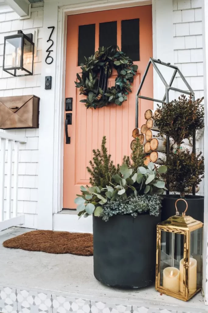 Front door decor ideas after Christmas 