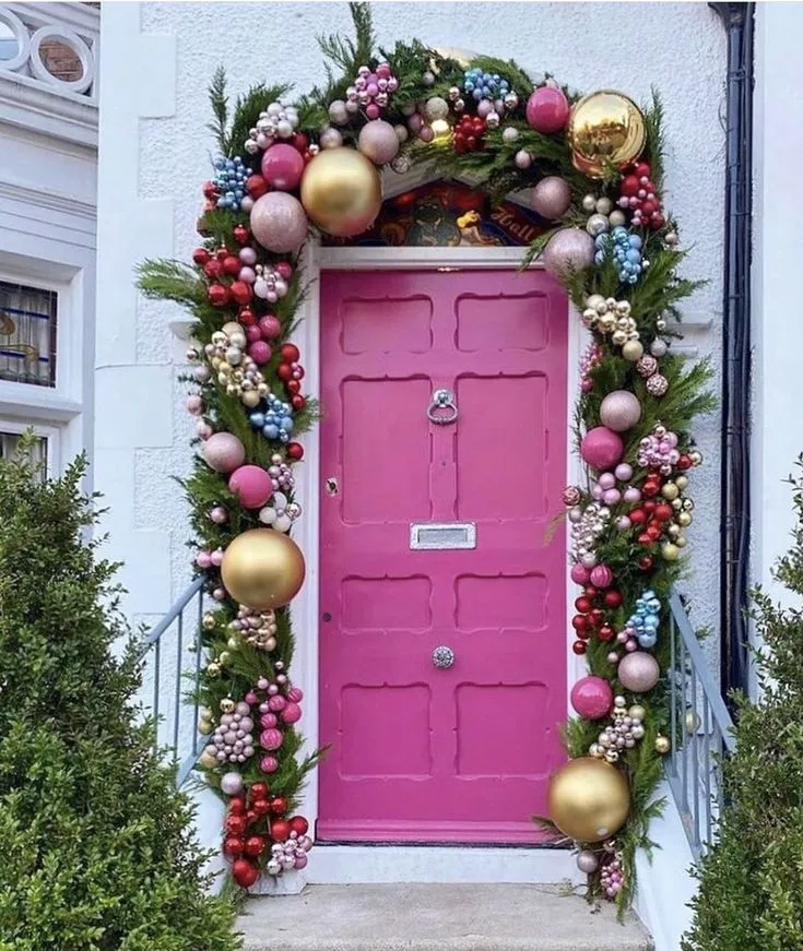 christmas ornaments front door decor