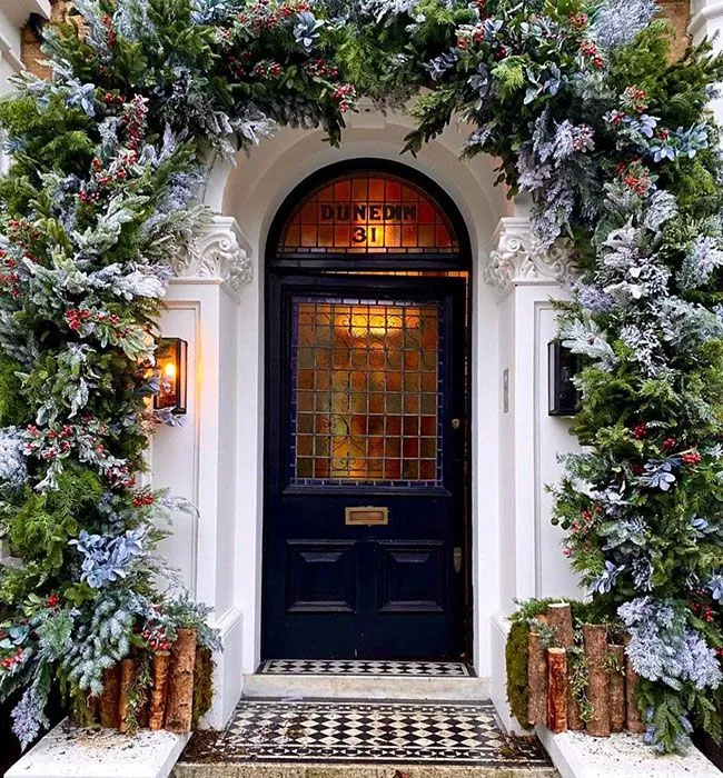 luxury christmas front door 