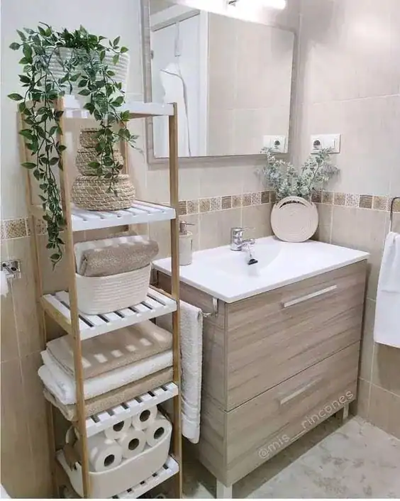 small bathroom storage shelf