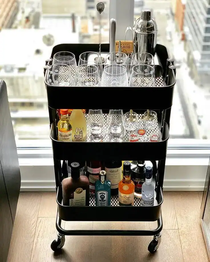 DIY Ikea Bar Cart  