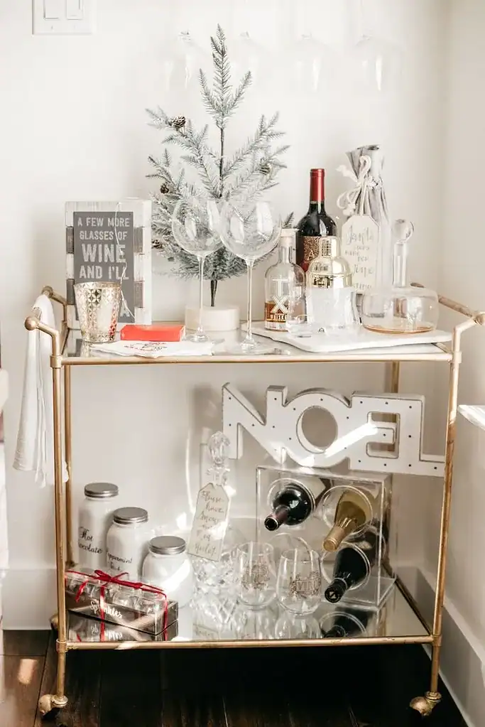 Festive Bar Cart