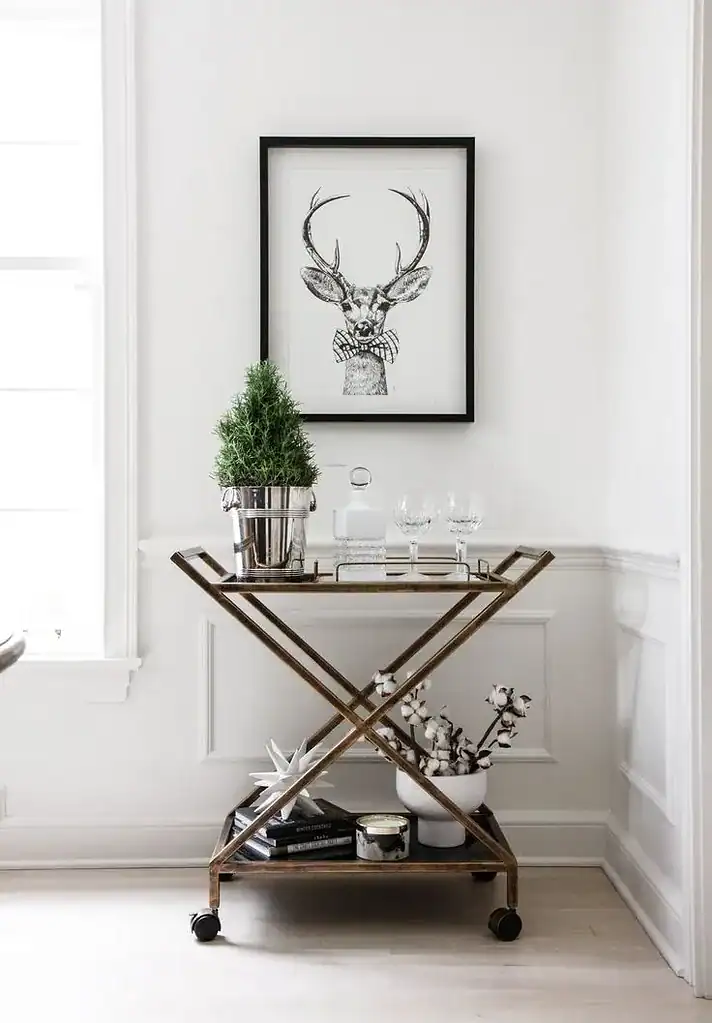 Holiday Bar Cart 