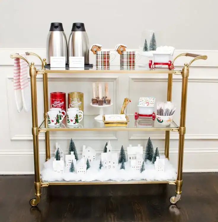 Holiday Chocolate Bar Cart 