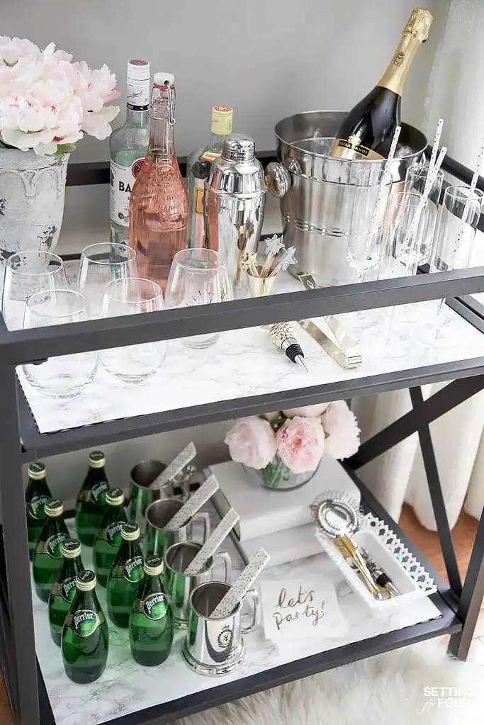 Marble Bar Cart