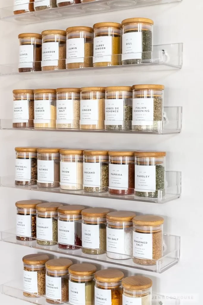 Spice Rack Organization