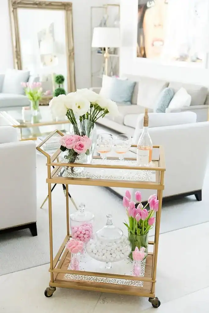 Valentine’s Day Bar Cart
