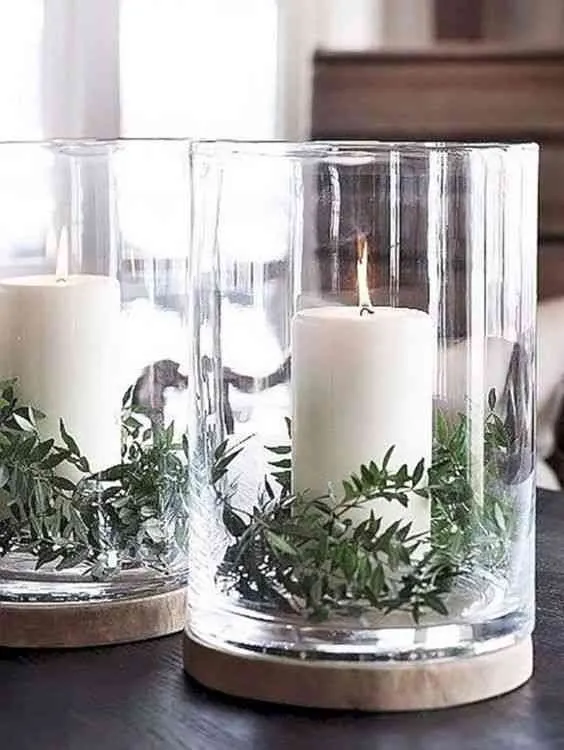 Winter table centerpieces