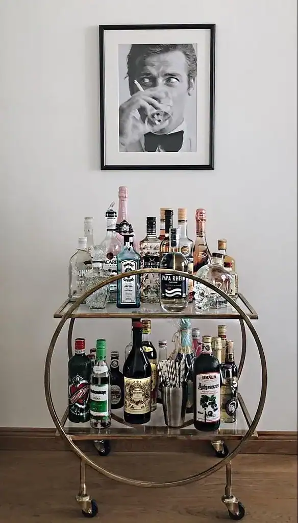Clear Bar Carts   