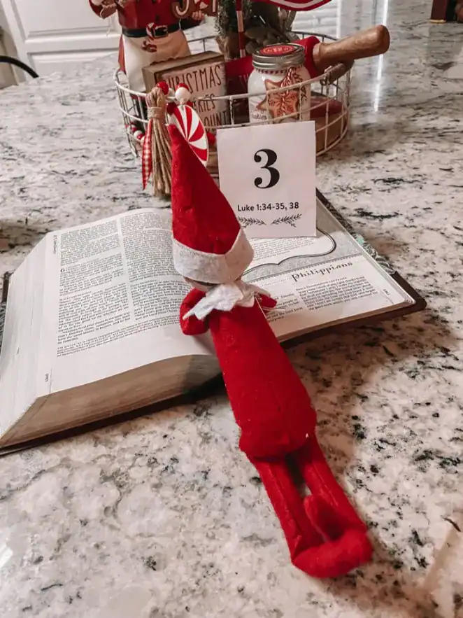 Elf on the Shelf Reading Corner