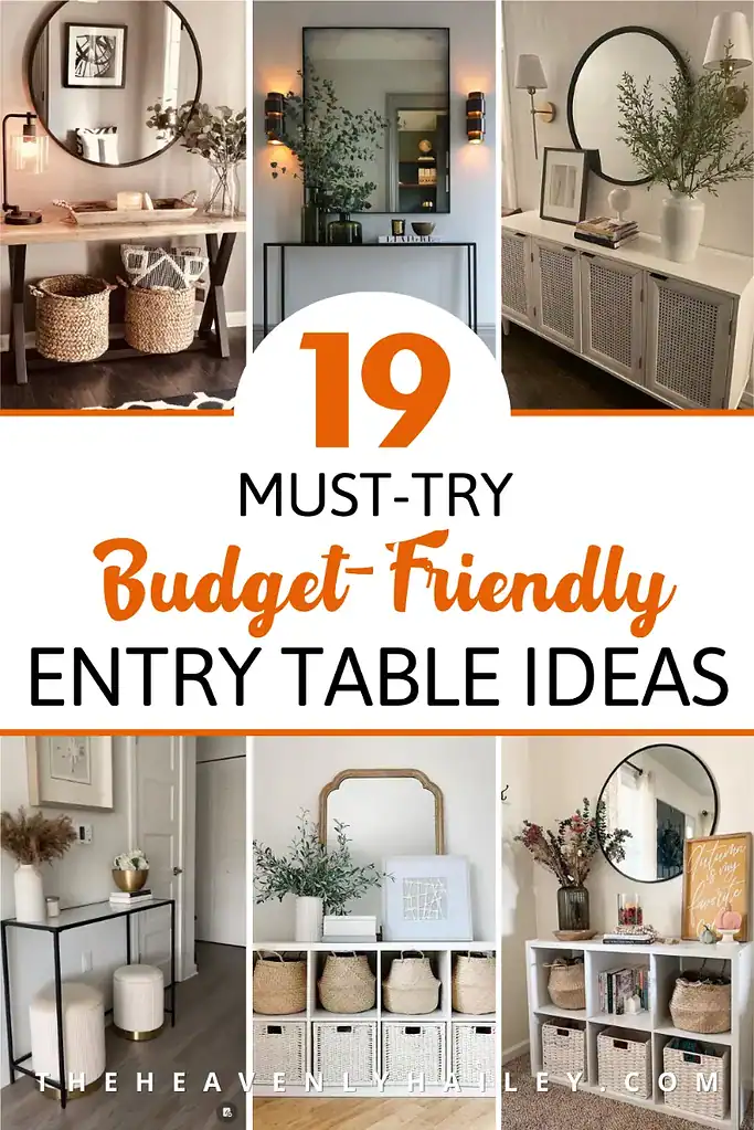 budget friendly entry table ideas