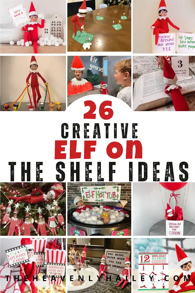 Easy Elf on the shelf ideas for Christmas