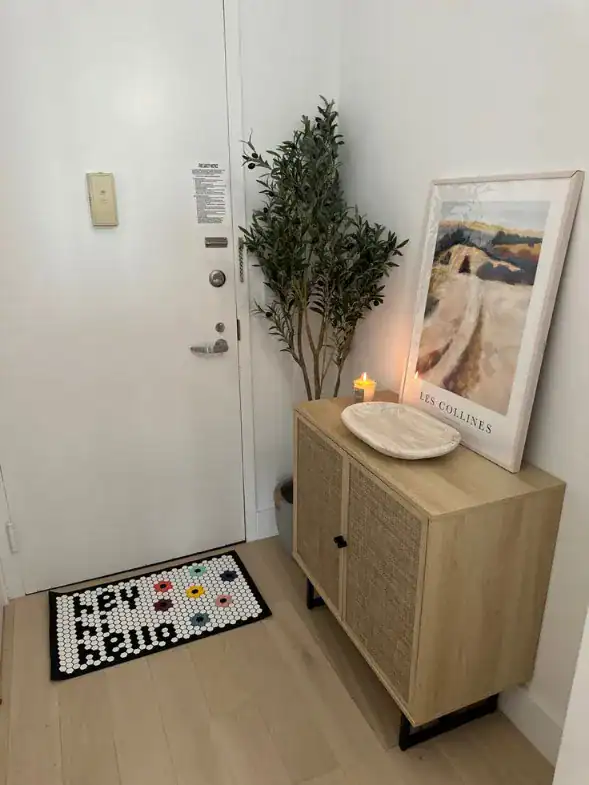 entryway table apartment small space.webp