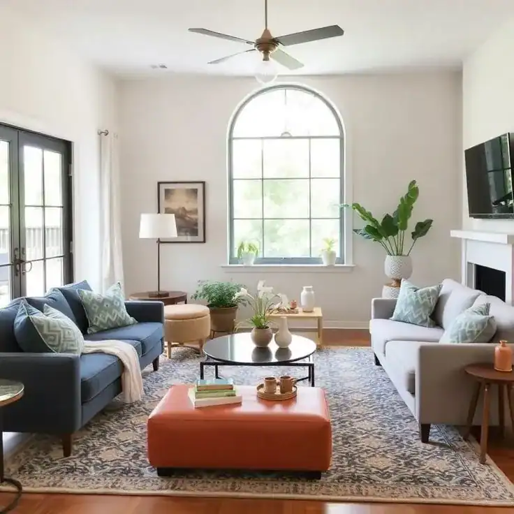 how to layout a living room