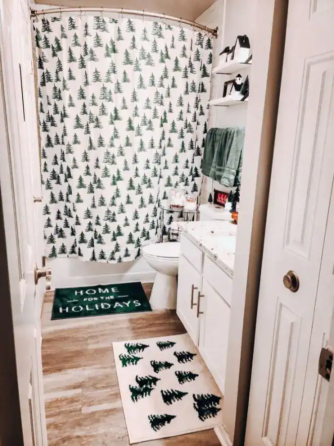 Christmas Bathroom Rugs
