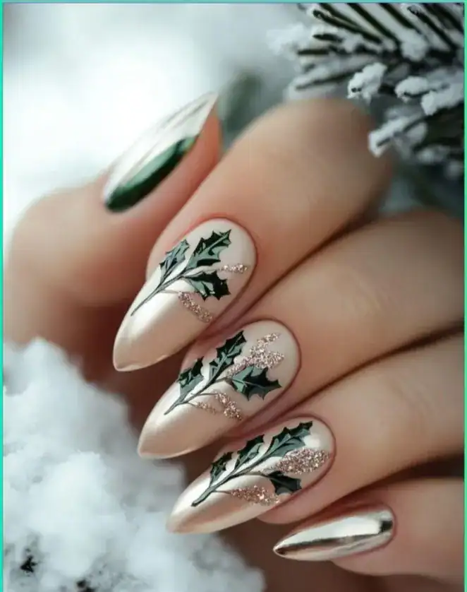 28 Easy Christmas Nail Design Ideas That Are Extra Festive 7 Cute Christmas Nails