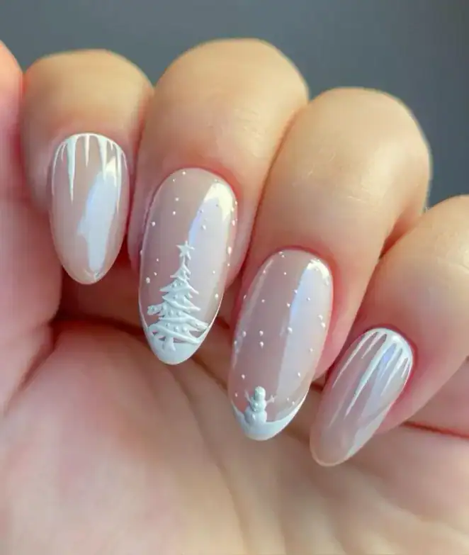 28 Easy Christmas Nail Design Ideas That Are Extra Festive 11 Elegant Christmas Nails