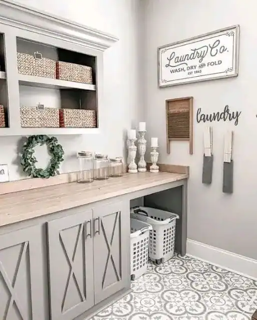 Laundry Room folding station   